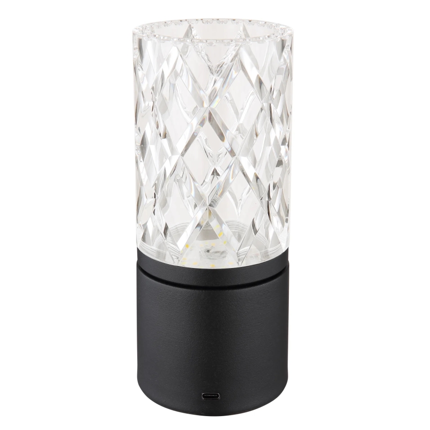 Globo - Lampă de birou LED tactilă reglabilă, LED/2,5W/3,7V 2700K/4000K/6500K 1800 mAh USB, neagră