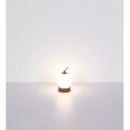 Globo - Lampă de birou LED tactilă reglabilă, LED/2W/3,7V 2700K/4000K/6500K 1200 mAh USB, maro