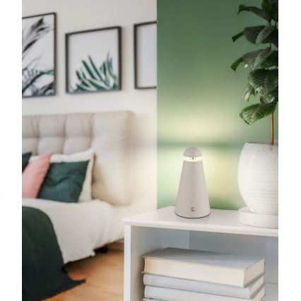 Globo - Lampă de masă LED tactilă reîncărcabilă, dimabilă 1,2W/5V 1200 mAh 2700/4500/6000K