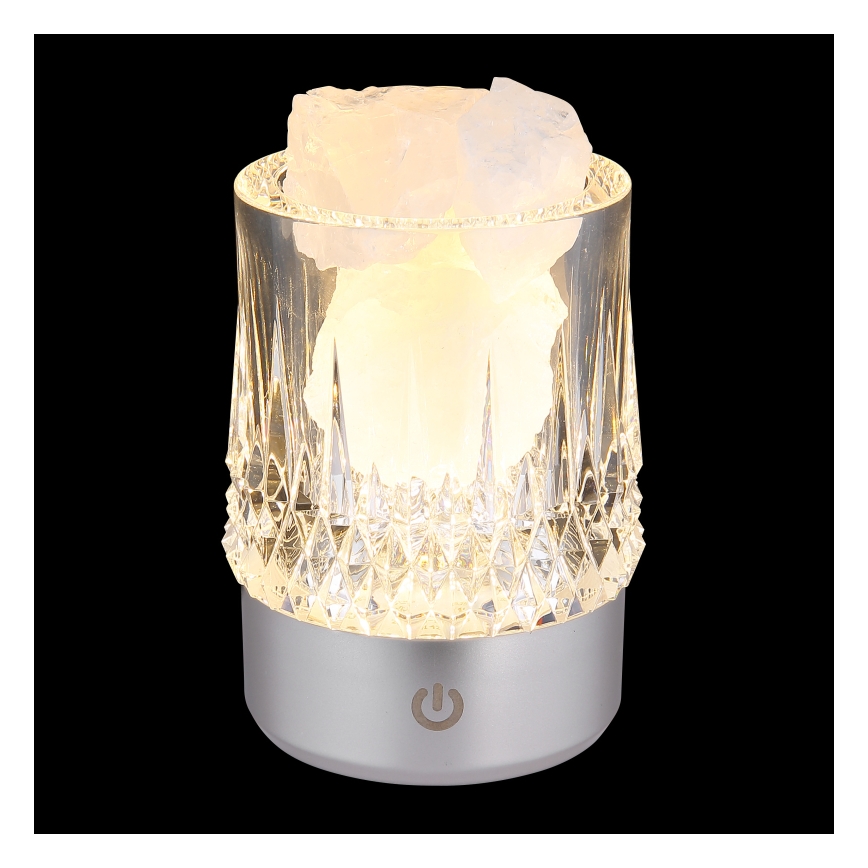Globo - Lampă de masă LED reglabilă cu control tactil LED/1W/5V 3000K 1200 mAh argintie