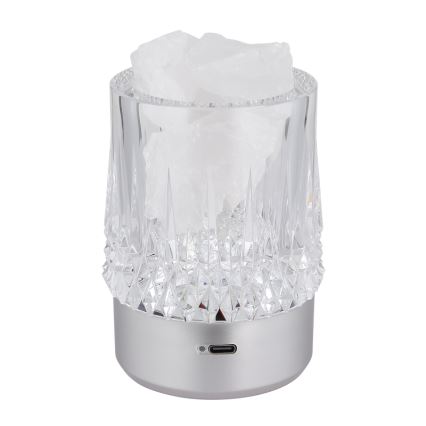 Globo - Lampă de masă LED reglabilă cu control tactil LED/1W/5V 3000K 1200 mAh argintie