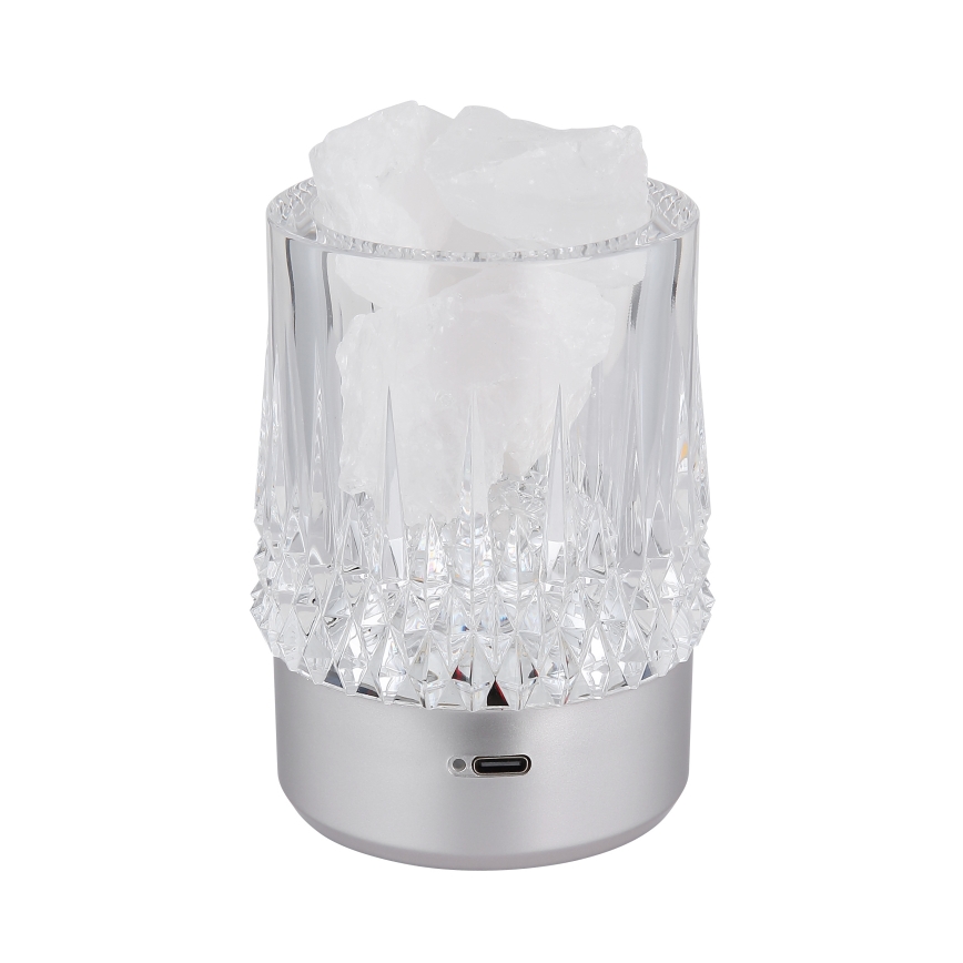 Globo - Lampă de masă LED reglabilă cu control tactil LED/1W/5V 3000K 1200 mAh argintie