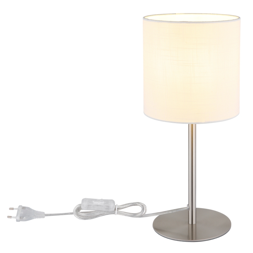 Globo - Lampă de masă 1xE27/40W/230V albă