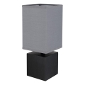 Globo 21628ALU - Lampă de masă VALENTINO, 1xE27/7W/230V, negru/antracit