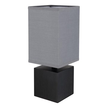 Globo 21628ALU - Lampă de masă VALENTINO, 1xE27/7W/230V, negru/antracit