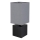 Globo 21628ALU - Lampă de masă VALENTINO, 1xE27/7W/230V, negru/antracit
