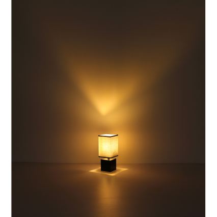 Globo 21628ALU - Lampă de masă VALENTINO, 1xE27/7W/230V, negru/antracit
