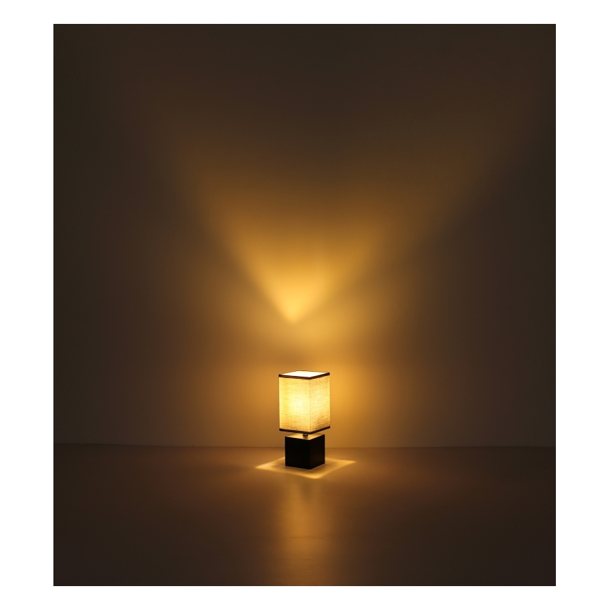 Globo 21628ALU - Lampă de masă VALENTINO, 1xE27/7W/230V, negru/antracit