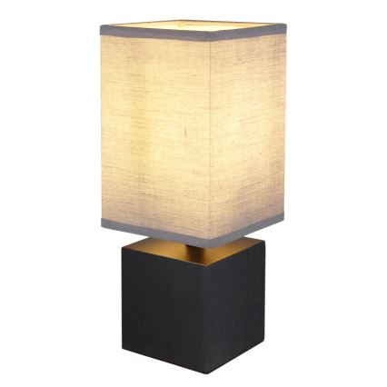 Globo 21628ALU - Lampă de masă VALENTINO, 1xE27/7W/230V, negru/antracit