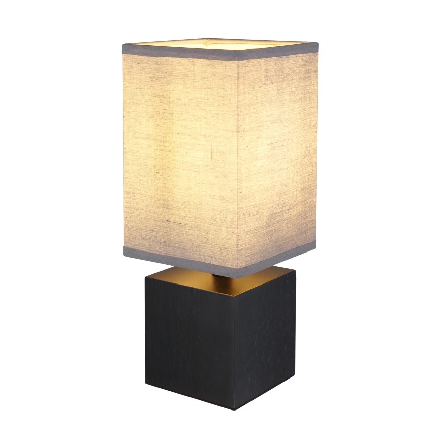 Globo 21628ALU - Lampă de masă VALENTINO, 1xE27/7W/230V, negru/antracit