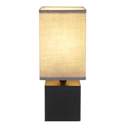 Globo 21628ALU - Lampă de masă VALENTINO, 1xE27/7W/230V, negru/antracit