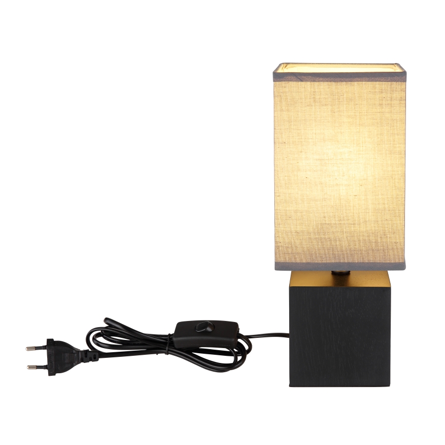 Globo 21628ALU - Lampă de masă VALENTINO, 1xE27/7W/230V, negru/antracit