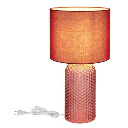 Globo - Lampă de masă 1xE27/60W/230V roșie