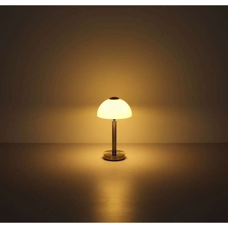 Globo - Lampă de masă tactilă dimabilă cu LED, 7W, 230V, 3000K, crom mat