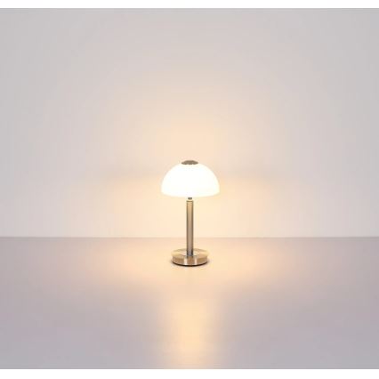 Globo - Lampă de masă tactilă dimabilă cu LED, 7W, 230V, 3000K, crom mat