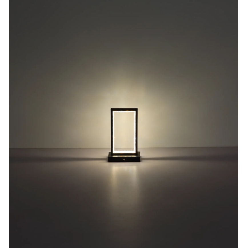 Globo - Lampă de birou LED tactilă reglabilă, LED/3W/3,7V 2700K/4000K/6500K 1800 mAh USB, neagră