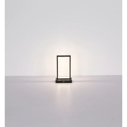 Globo - Lampă de birou LED tactilă reglabilă, LED/3W/3,7V 2700K/4000K/6500K 1800 mAh USB, neagră