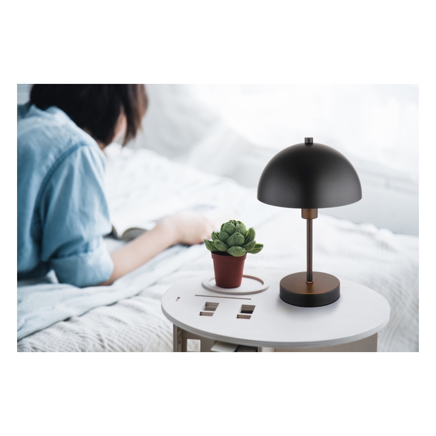 Globo - Lampă de masă 1xE14/40W/230V neagră