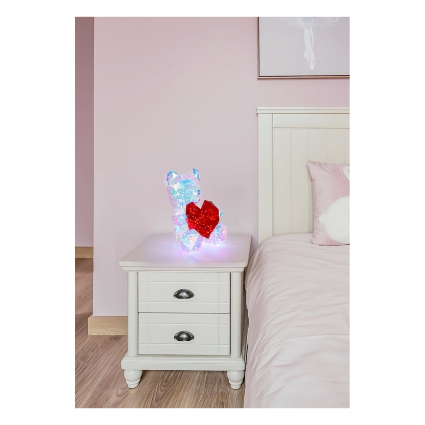 Globo - Lampă decorativă LED de masă, în ambalaj cadou, LED/6W/5V USB, urs