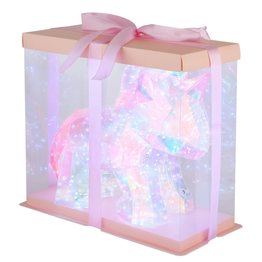 Globo - Decorațiune de masă LED reîncărcabilă cu intensitate reglabilă, LED/4W/5V, 1800 mAh, unicorn