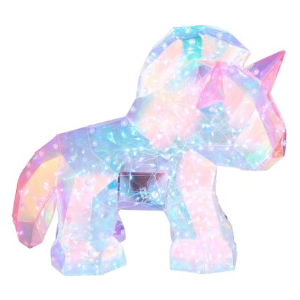 Globo - Decorațiune de masă LED reîncărcabilă cu intensitate reglabilă, LED/4W/5V, 1800 mAh, unicorn