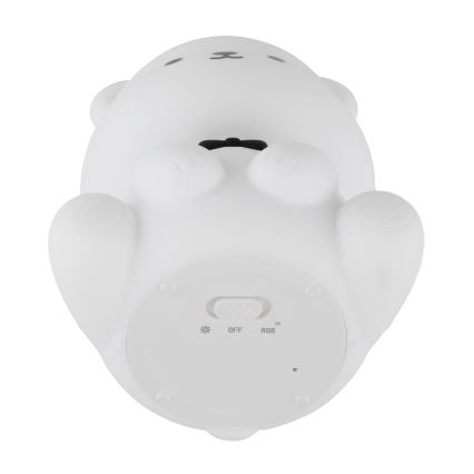 Globo - Lampă de veghe reîncărcabilă pentru copii, LED RGBW dimabilă, LED/1W/5V, 1200 mAh, în formă de ursuleț