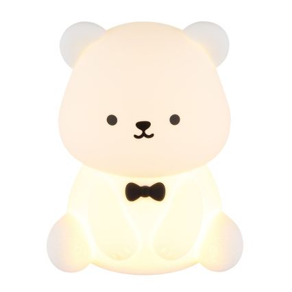 Globo - Lampă de veghe reîncărcabilă pentru copii, LED RGBW dimabilă, LED/1W/5V, 1200 mAh, în formă de ursuleț