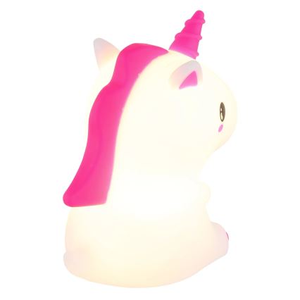 Globo - Lampă de veghe LED RGBW reîncărcabilă și reglabilă pentru copii, LED/1,5W/5V, 1200 mAh, unicorn