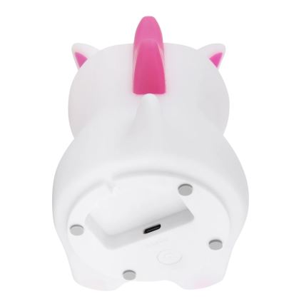 Globo - Lampă de veghe LED RGBW reîncărcabilă și reglabilă pentru copii, LED/1,5W/5V, 1200 mAh, unicorn