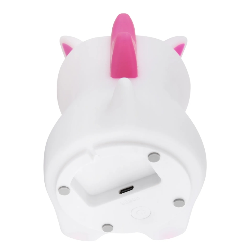 Globo - Lampă de veghe LED RGBW reîncărcabilă și reglabilă pentru copii, LED/1,5W/5V, 1200 mAh, unicorn