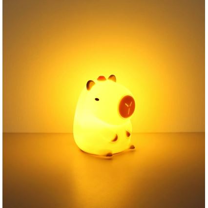 Globo - LED RGBW Lampă de veghe reglabilă, reîncărcabilă pentru copii LED/1,5W/5V 1200 mAh capibara