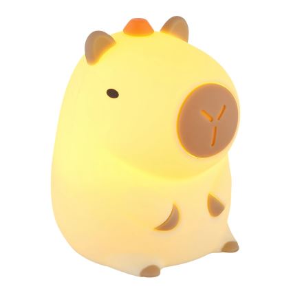 Globo - LED RGBW Lampă de veghe reglabilă, reîncărcabilă pentru copii LED/1,5W/5V 1200 mAh capibara