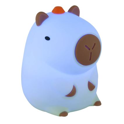 Globo - LED RGBW Lampă de veghe reglabilă, reîncărcabilă pentru copii LED/1,5W/5V 1200 mAh capibara