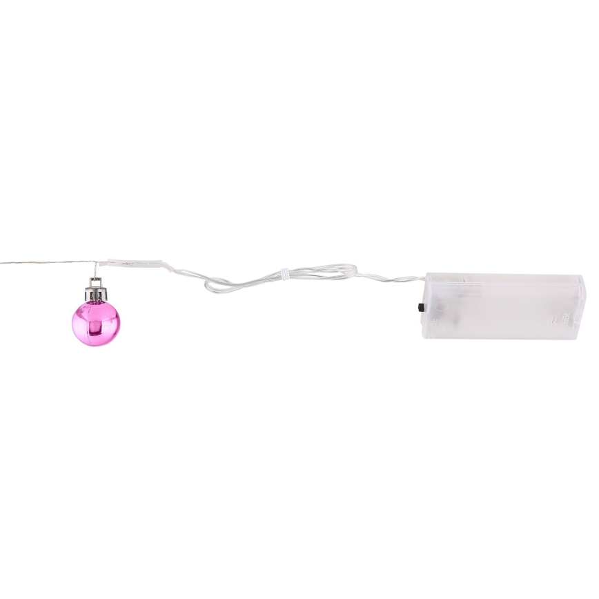 Globo - Ghirlandă LED, 20 LED-uri, 2,2 m, alimentare 2x AA, alb cald