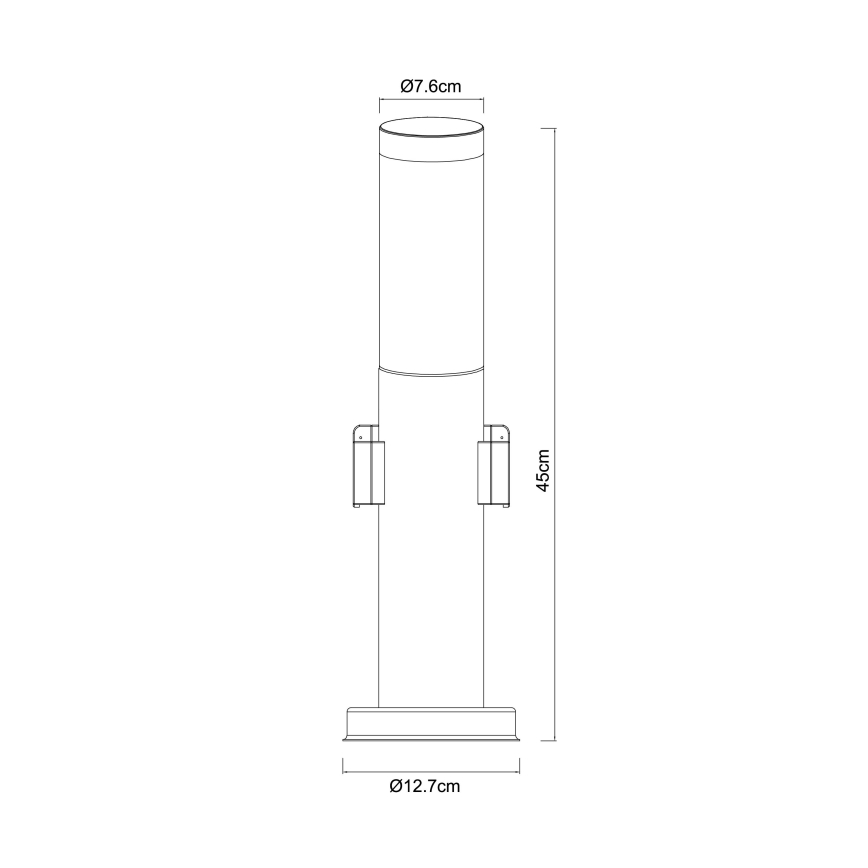 Globo - Lampă de exterior cu 2 prize 1xE27/23W/230V IP44