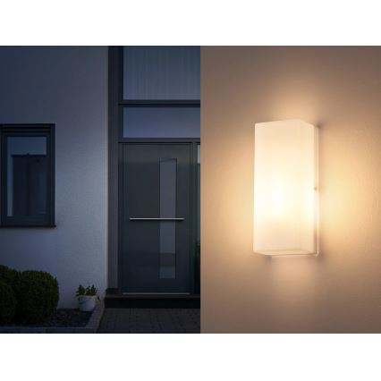 Globo - Aplica de exterior pentru perete 1xE27/15W/230V IP44 albă