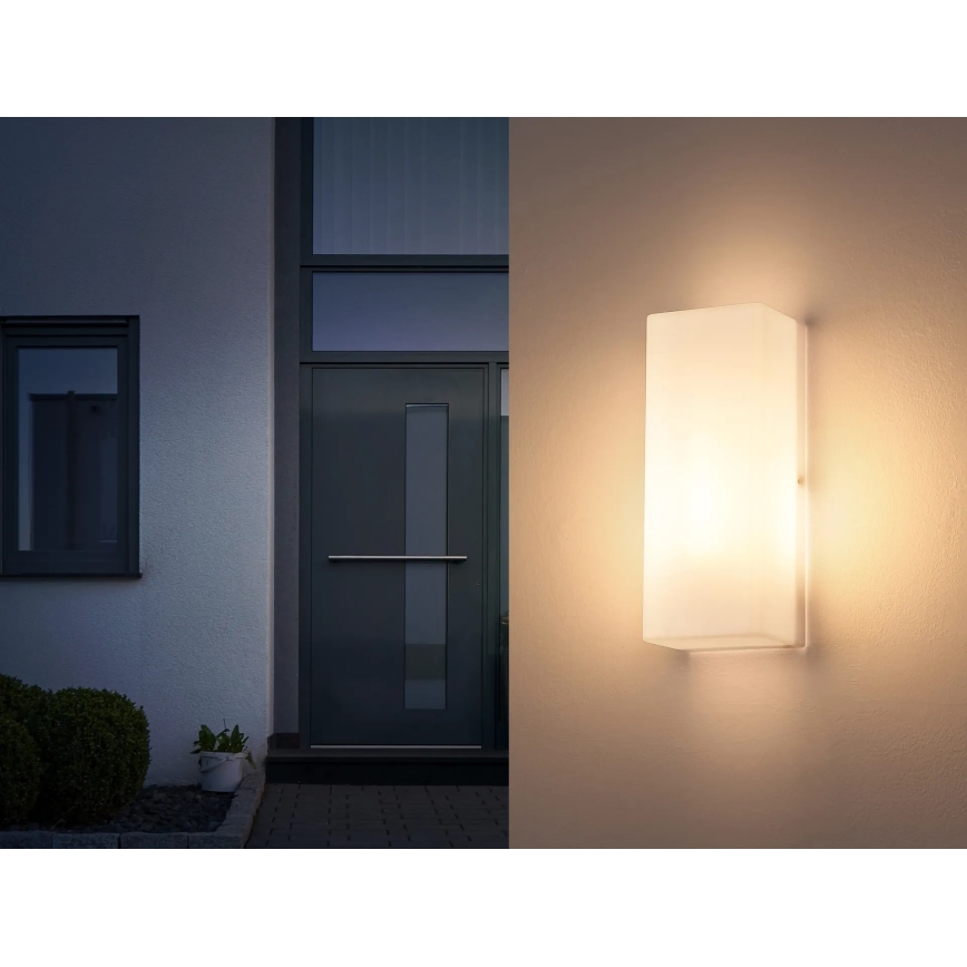 Globo - Aplica de exterior pentru perete 1xE27/15W/230V IP44 albă