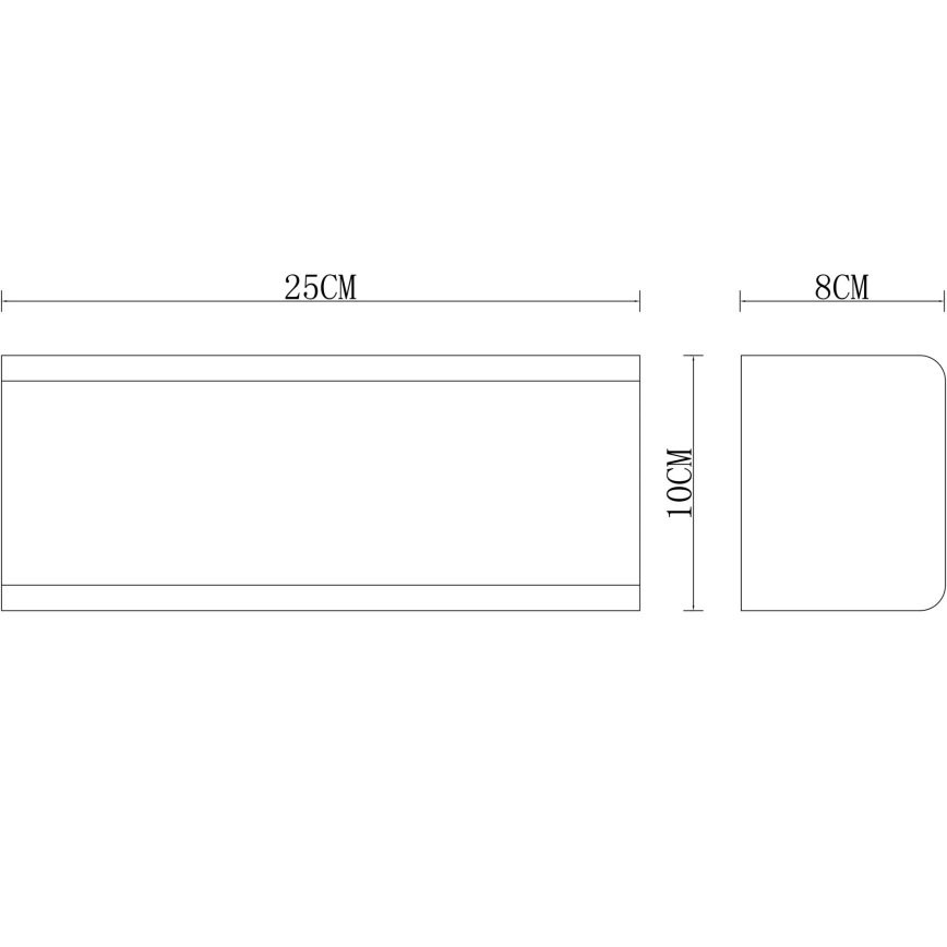 Globo - Aplica de exterior pentru perete 1xE27/15W/230V IP44 albă