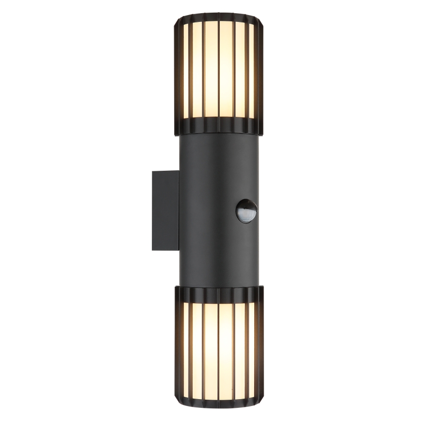 Globo - Aplică de perete pentru exterior cu senzor 2xE27/15W/230V IP54