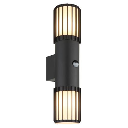 Globo - Aplică de perete pentru exterior cu senzor 2xE27/15W/230V IP54