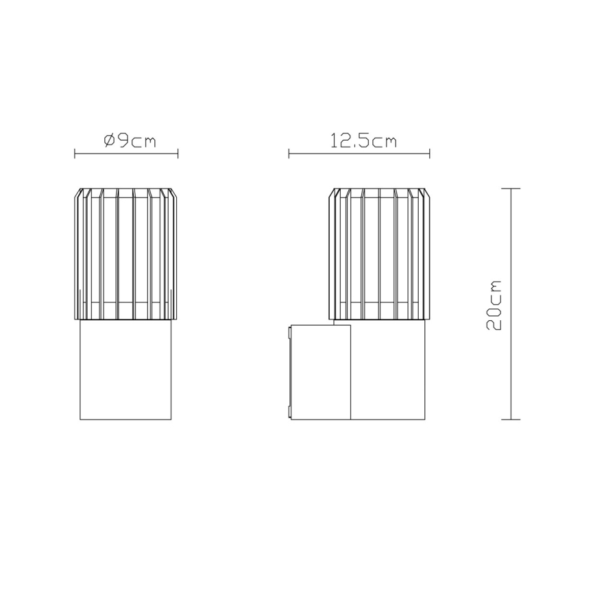 Globo - Aplica de perete pentru exterior 1xE27/15W/230V IP54