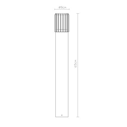 Globo - Lampă de exterior 1xE27/15W/230V IP54 65 cm