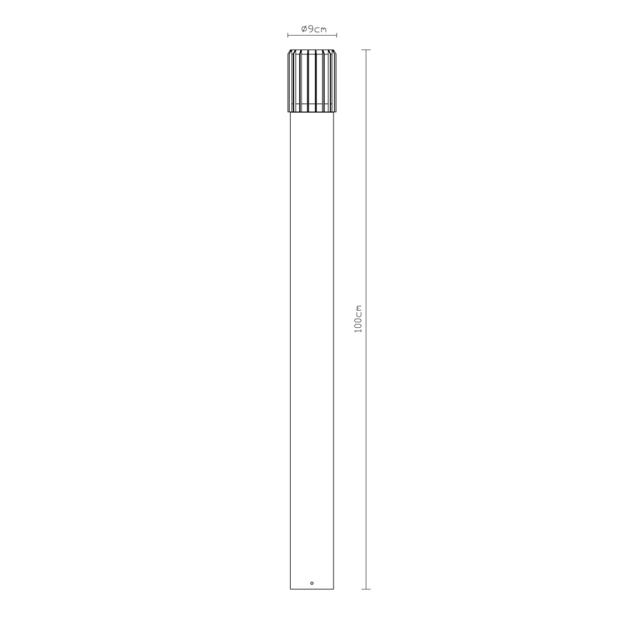 Globo - Lampă de exterior 1xE27/15W/230V IP54 100 cm