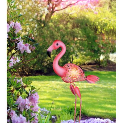 Globo - Lampă solară cu LED, 3V, IP44, 300 mAh, Flamingo