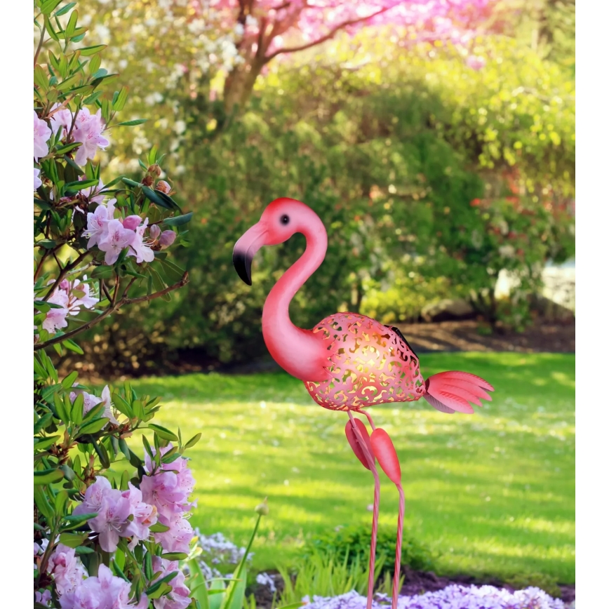 Globo - Lampă solară cu LED, 3V, IP44, 300 mAh, Flamingo