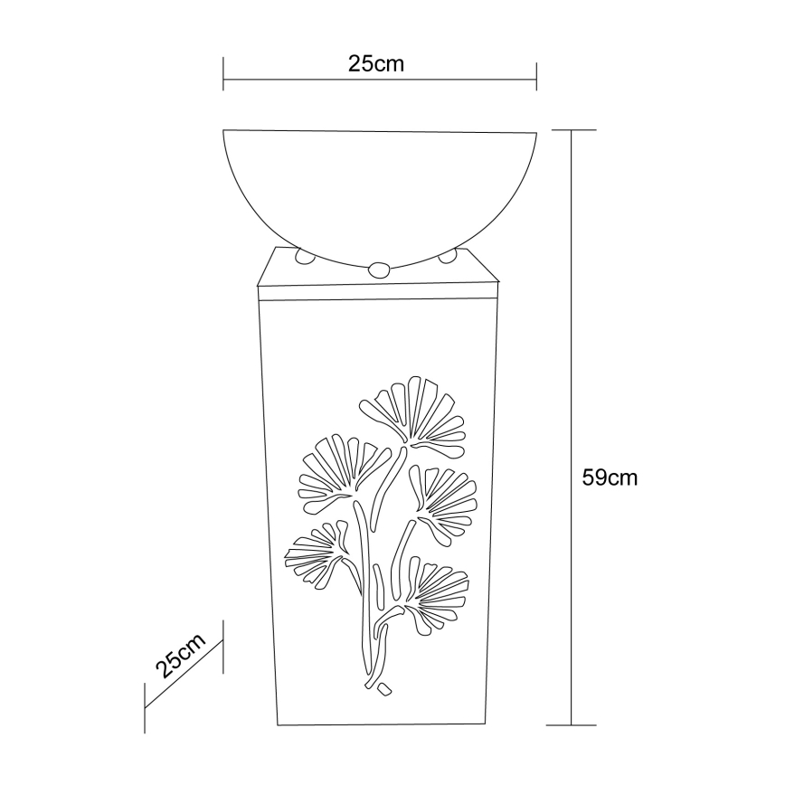 Globo - Lampă solară LED cu ghiveci, 3 V, IP44, 300 mAh