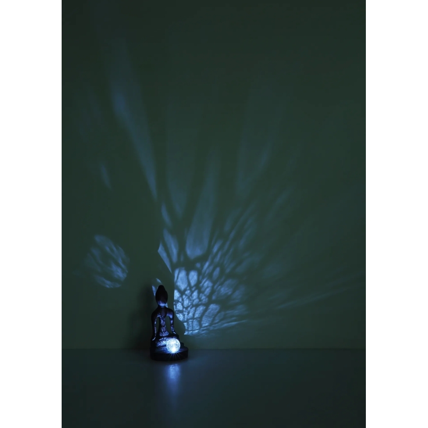 Globo - Lampă solară LED/3V IP44 200 mAh, statuie Buddha
