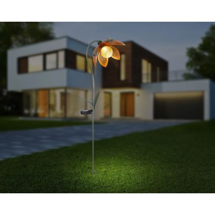 Globo - Lampă solară LED, 3,2V, IP44, 200 mAh, floare