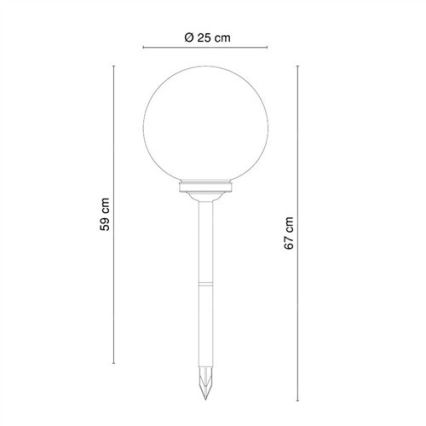 Globo 33793 - LED Lampa solara SOLAR 4xLED/0,07W/2V