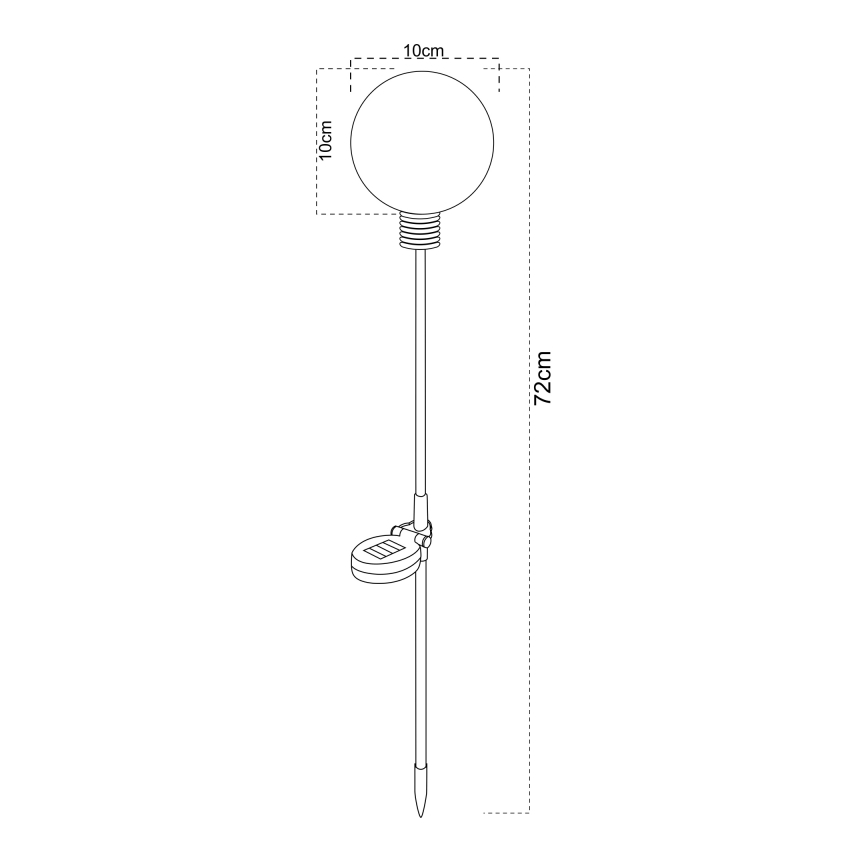 Globo - Lampă solară LED/3,2V IP44 600 mAh